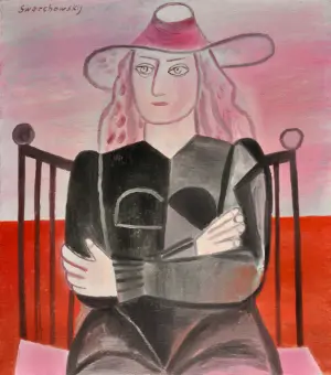 Пётр Зверховский, Дама на розовом фоне (1994)