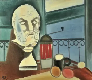 Пётр Зверховский, Натюрморт с гипсовой головой (2007)